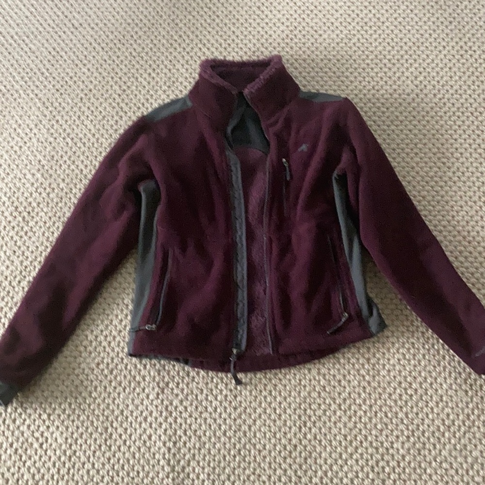 EMS retro deep purple fitted fleece